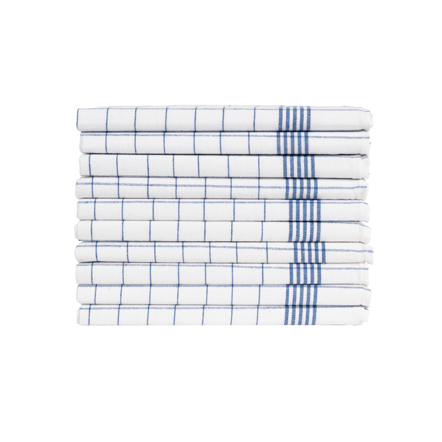 Merkanta Geschirrtücher 10er Set, Küchentücher 50x70cm, 100% Baumwolle, Geschirrhandtücher, rot - weiß/blau-weiß kariert, 10 Handtücher Küche, super saugfähig, Küchenhandtücher, Abtrockentücher