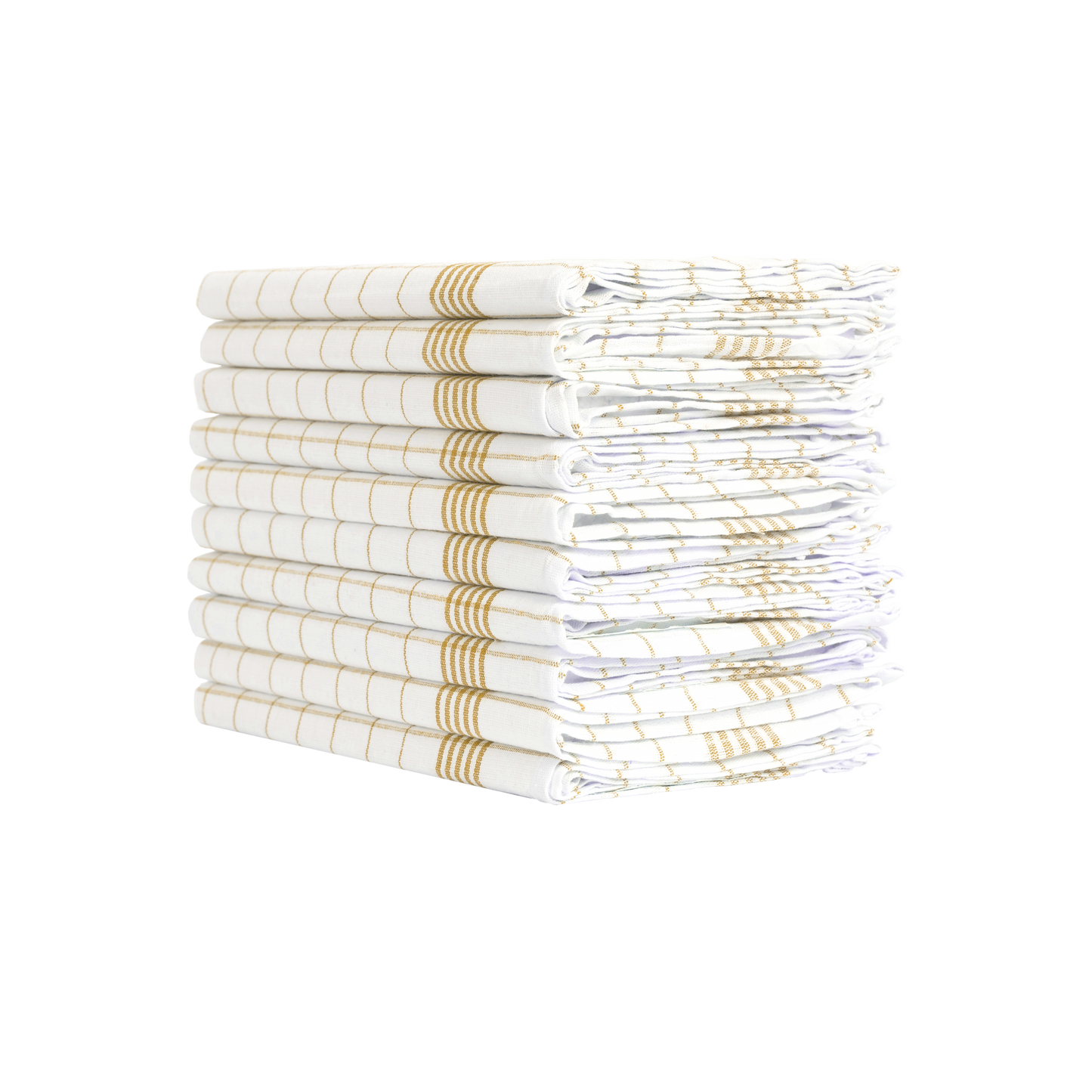 Merkanta Geschirrtücher 10er Set Küchentücher 50x70cm, gelb weiß kariert, 100% Baumwolle Geschirrhandtücher Mehrfarbig kariert, Handtücher Küche super saugfähig, Küchenhandtücher Abtrockentücher