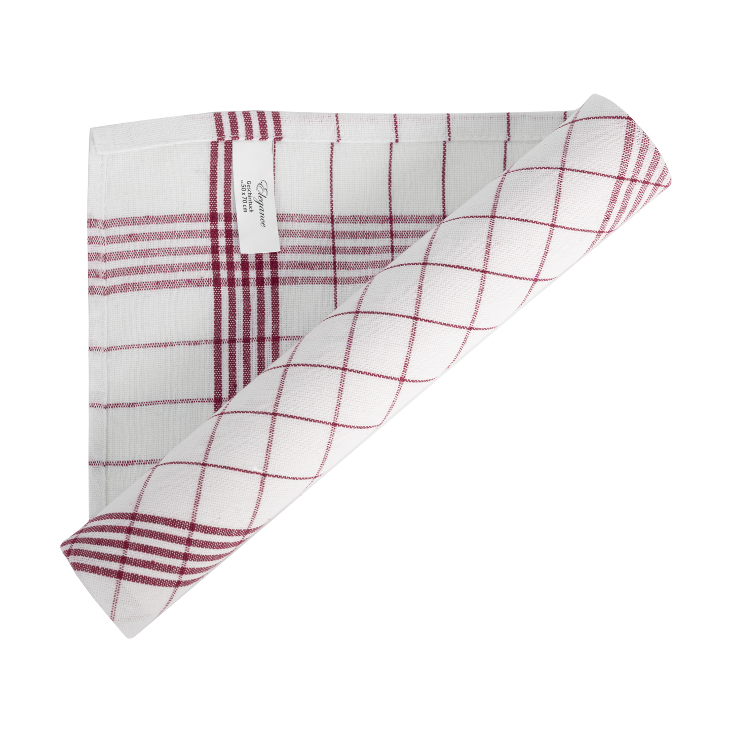 Merkanta Geschirrtücher 10er Set, Küchentücher 50x70cm, 100% Baumwolle, Geschirrhandtücher, rot - weiß/blau-weiß kariert, 10 Handtücher Küche, super saugfähig, Küchenhandtücher, Abtrockentücher