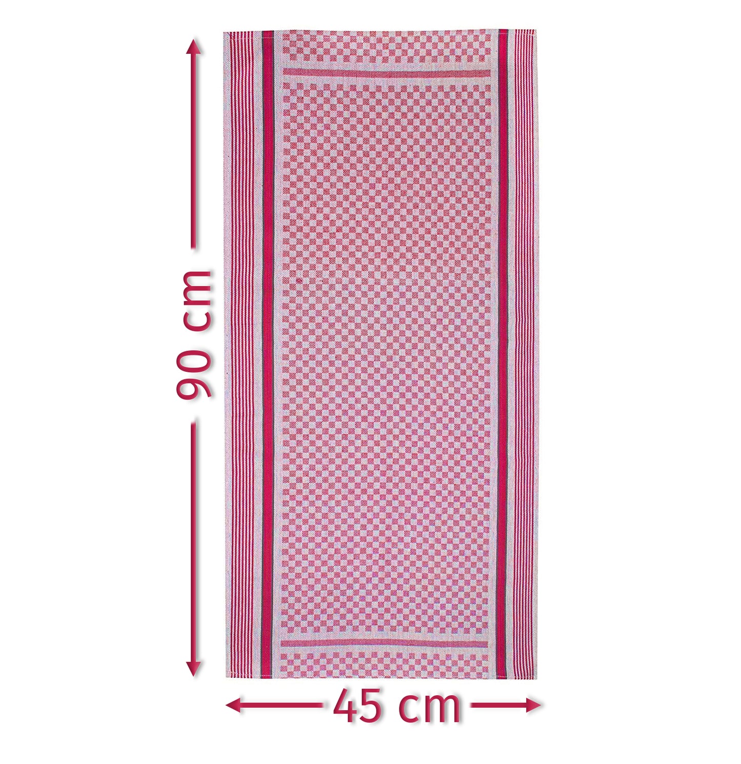 Merkanta Geschirrtücher 10er Set, Küchentücher 50x70cm, 100% Baumwolle, Geschirrhandtücher, rot weiß kariert, super saugfähig, waschbar bei 95 Grad und trocknergeeignet