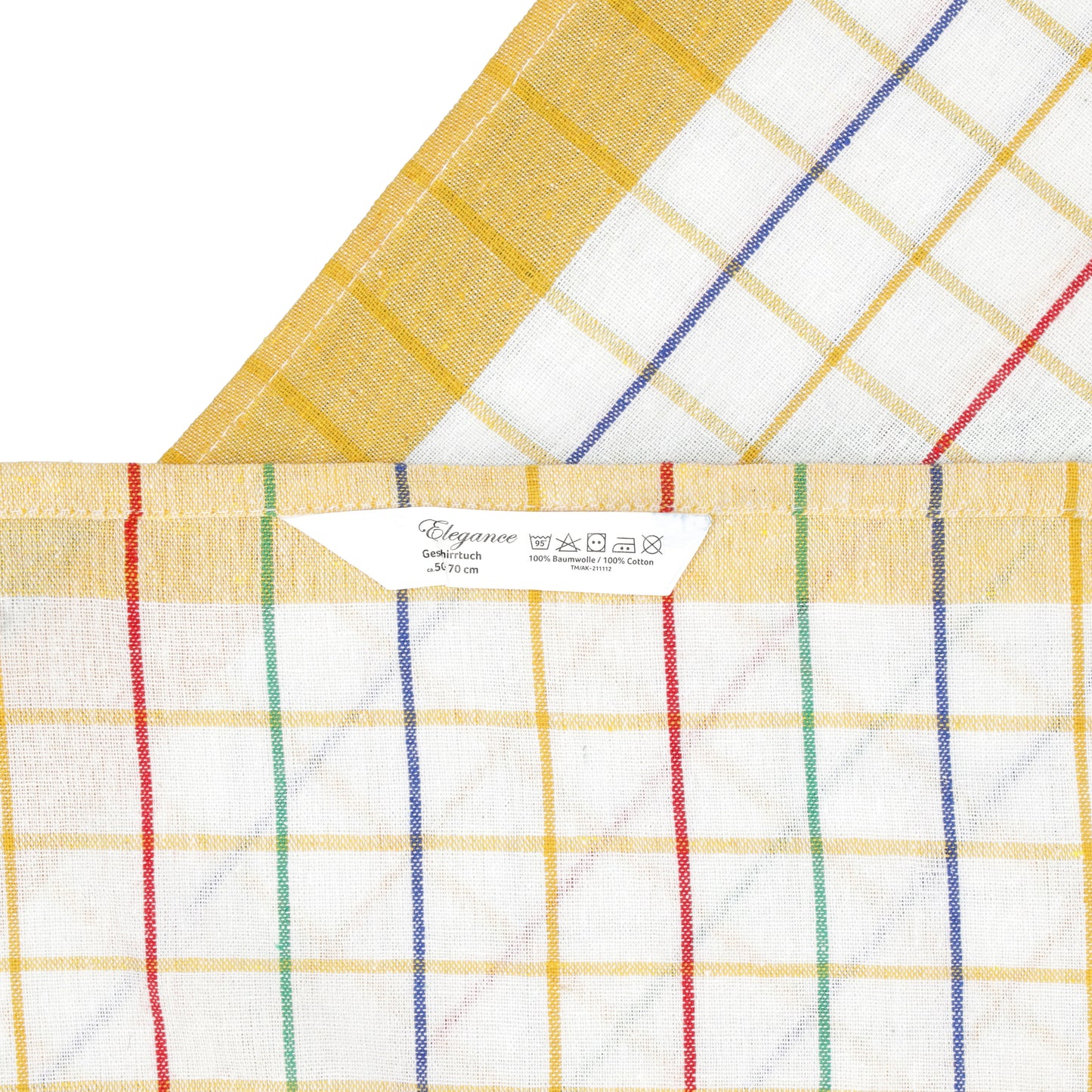 Merkanta Geschirrtücher 10er Set Küchentücher 50x70cm, 100% Baumwolle Geschirrhandtücher Mehrfarbig kariert, Handtücher Küche super saugfähig, Küchenhandtücher Abtrockentücher