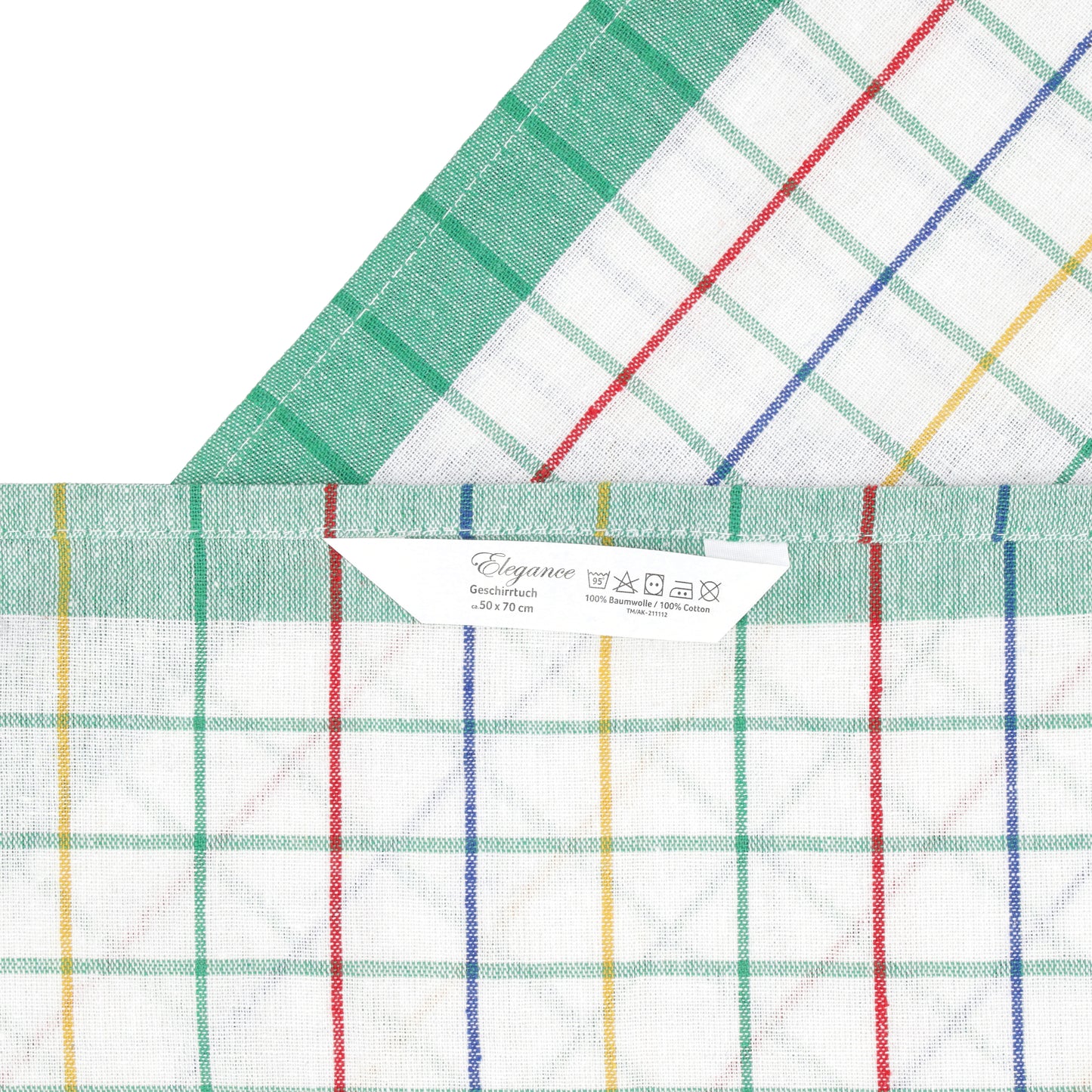 Merkanta Geschirrtücher 10er Set Küchentücher 50x70cm, 100% Baumwolle Geschirrhandtücher Mehrfarbig kariert, Handtücher Küche super saugfähig, Küchenhandtücher Abtrockentücher