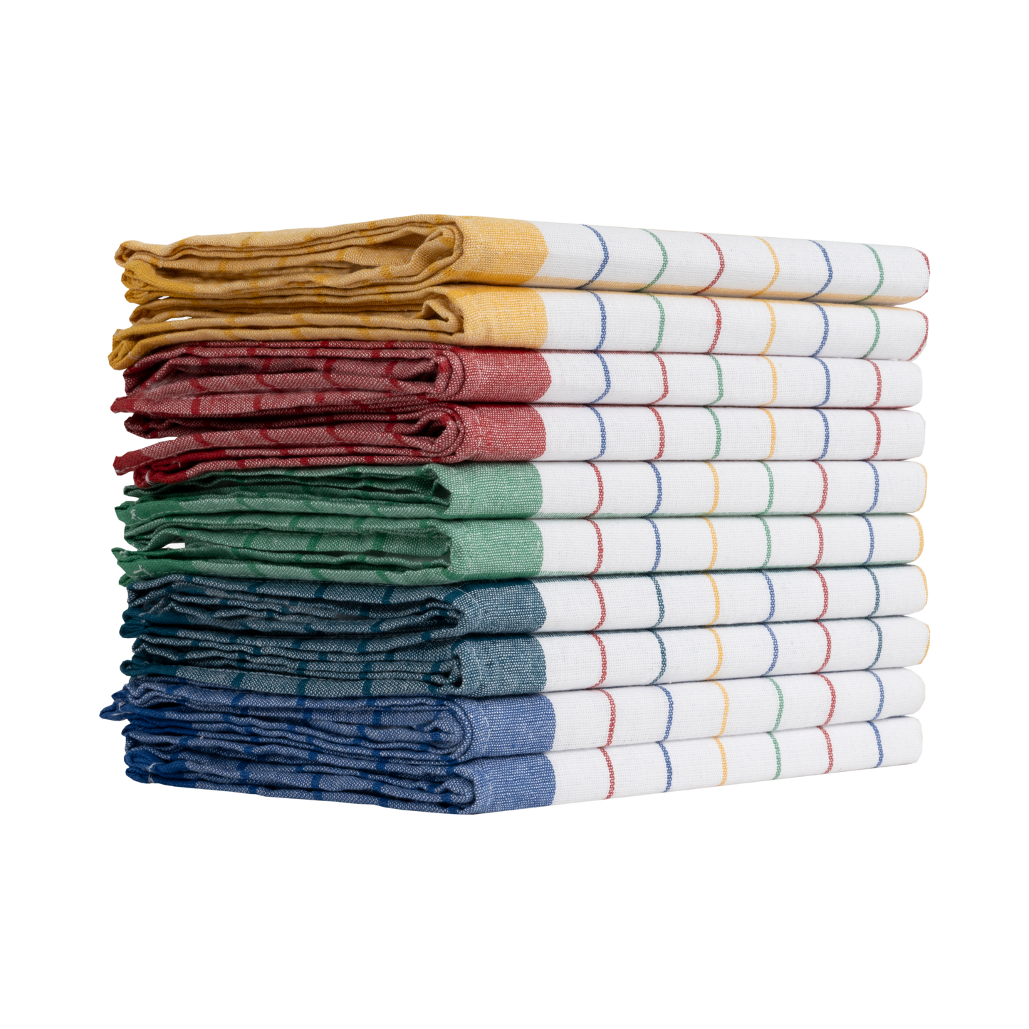 Merkanta Geschirrtücher 10er Set Küchentücher 50x70cm, 100% Baumwolle Geschirrhandtücher Mehrfarbig kariert, Handtücher Küche super saugfähig, Küchenhandtücher Abtrockentücher
