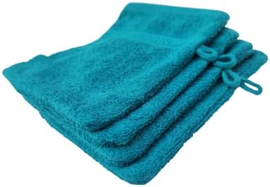 Merkanta Handtuch Set ,  10 teilig , 2 Gästetücher, 4 Handtücher, 2 Duschtücher, 2 Waschlappen , 100% Baumwolle , Badetücher , Bath Towel , Handtücherset Badezimmer , Bad Tücher (Türkis - Anthrazit)